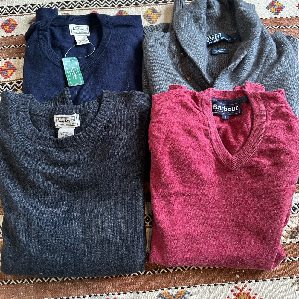 Sweater Bundle - LL Bean, Ralph Lauren, Barbour